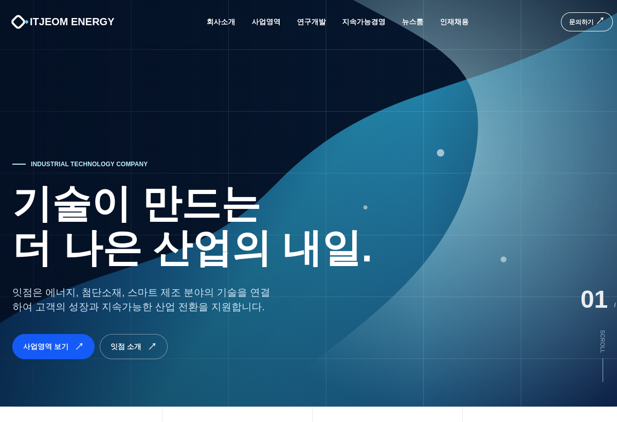 에너지·산업 기업 템플릿 미리보기
